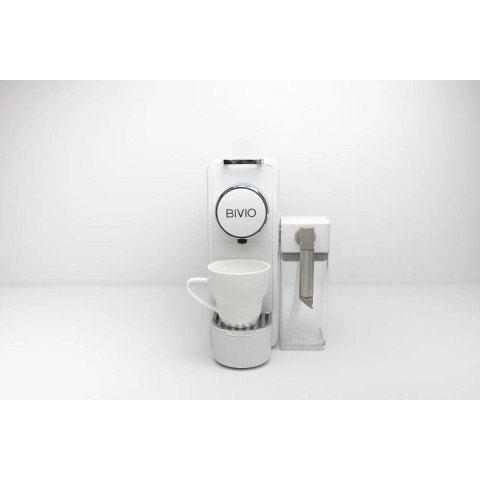 Капсульная кофемашина с капучинатором BIVIO BV38 Plus White/Silver